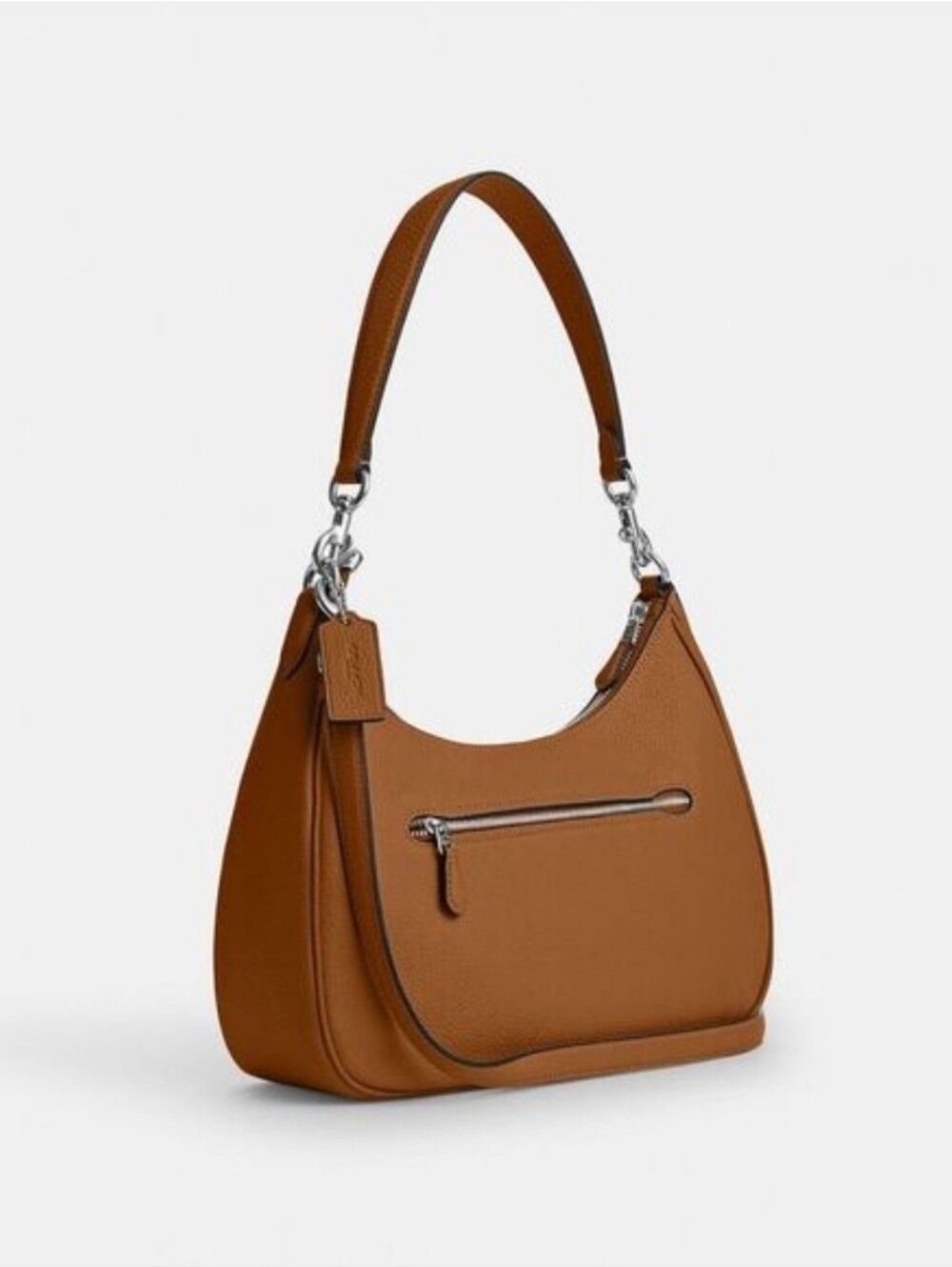 Coach Pebbled Leather Shoulder Hobo in Tan - Picture 11 of 11